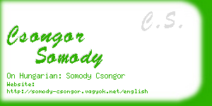 csongor somody business card